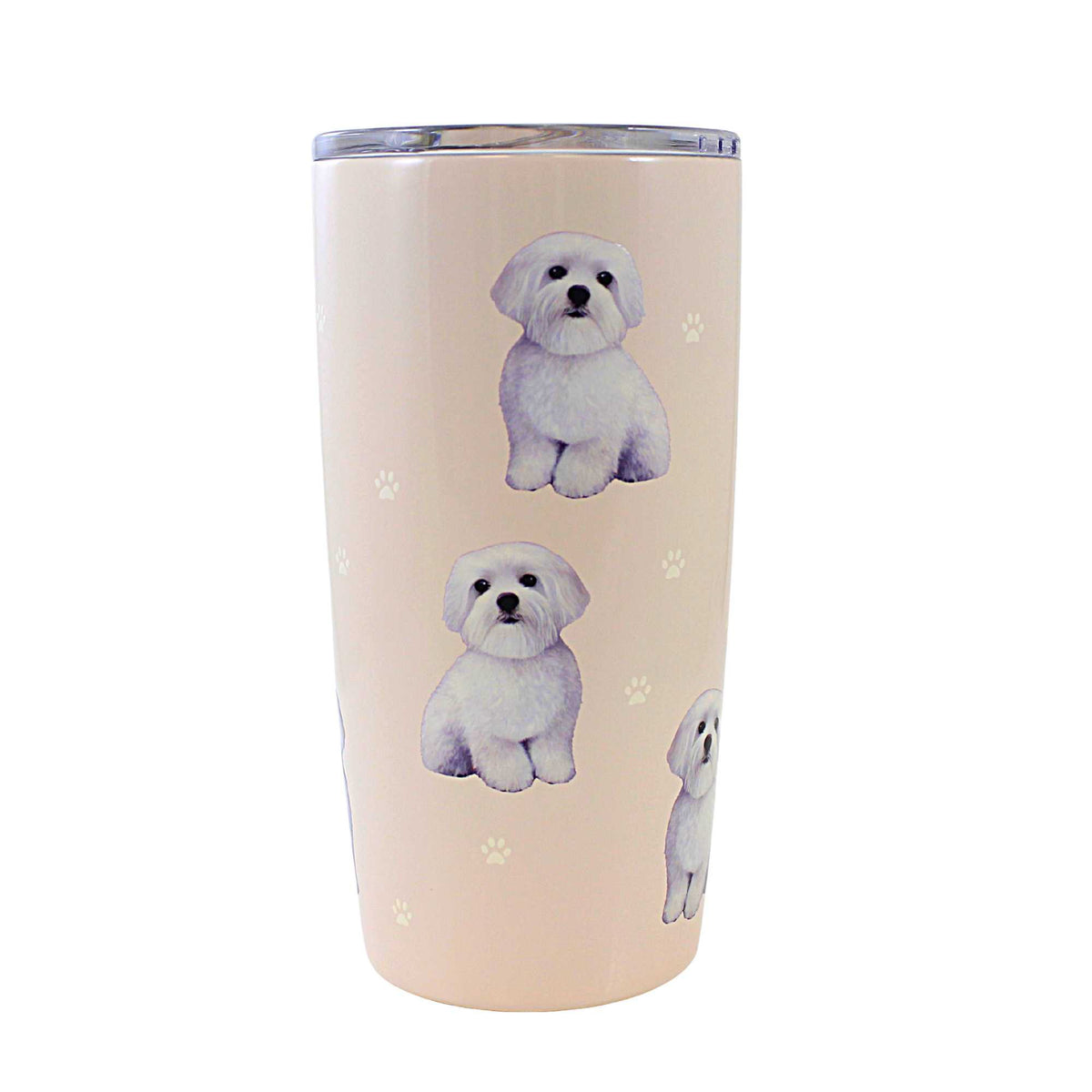 E & S Imports Serengeti Maltese Stainless Steel, Vacuum Insulated Tumbler with Spill Proof Lid 20 oz