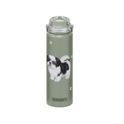 E & S Imports Serengeti Black Shih Tzu Stainless Steel Water Bottle 24 oz