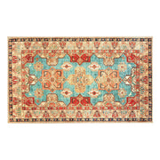 Crystal Art Gallery My Magic Carpet Washable Area Rug- Ottoman Turquoise 3 x 5 ft
