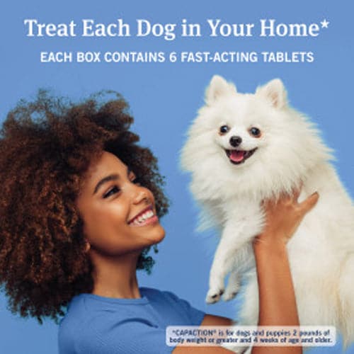 Petarmor CapAction Oral Flea Treatment Tablets for Dogs 2-25lbs 6 ct