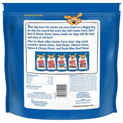 Canine Carry Outs Beef & Cheese Flavor Dog Treats 4.7 oz