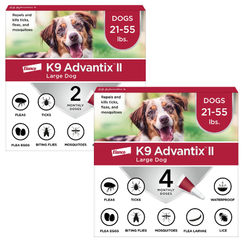 K9 Advantix II Topical Flea & Tick Treatment for Dogs 21-55 lbs