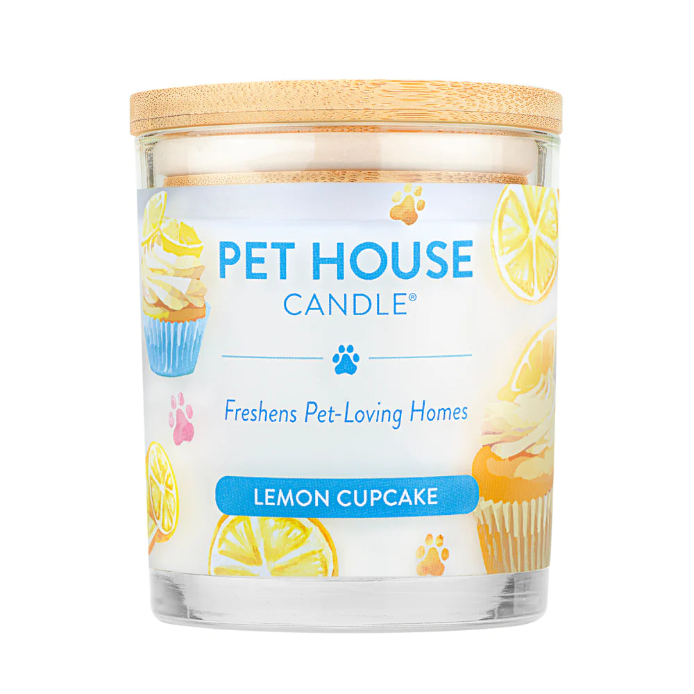 Pet House Lemon Cupcake Candle 9 oz