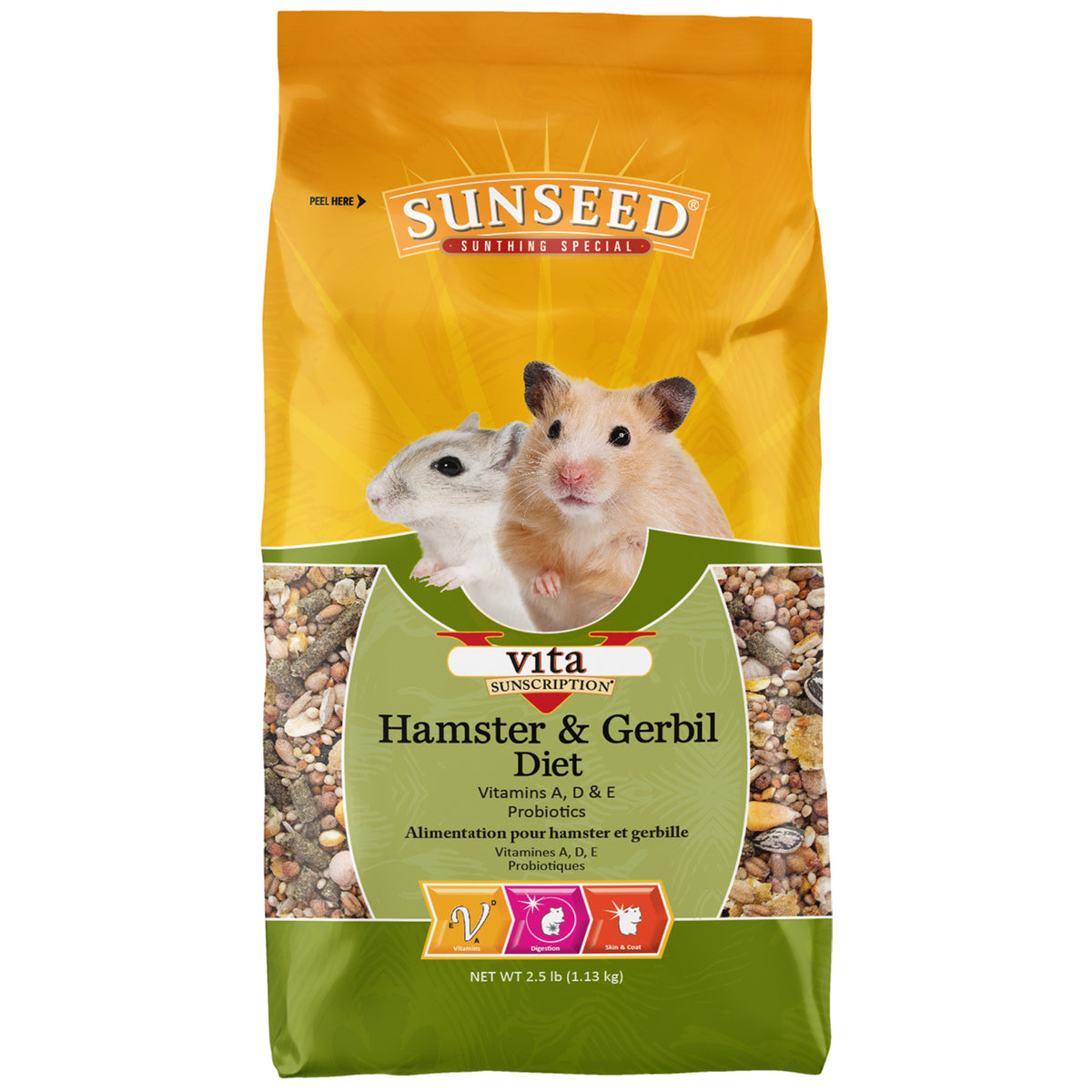 Sunseed Vita Sunscription Hamster And Gerbil Food 2.5 lb