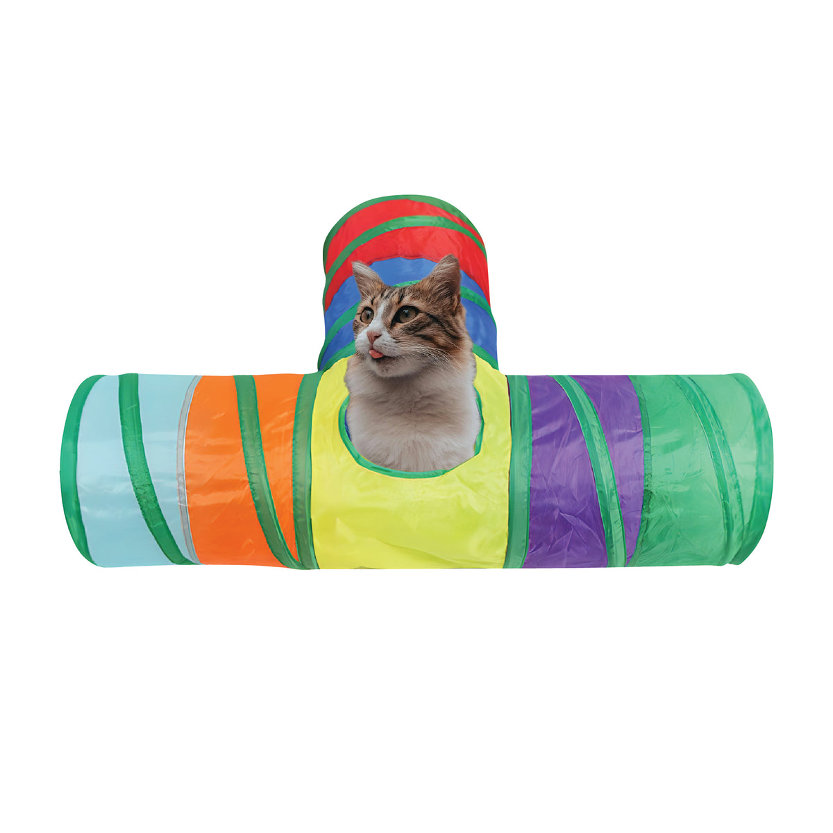 Pet Obsession Meow-n-Roll Pop-Open 3-Way Play Tunnel Cat Toy