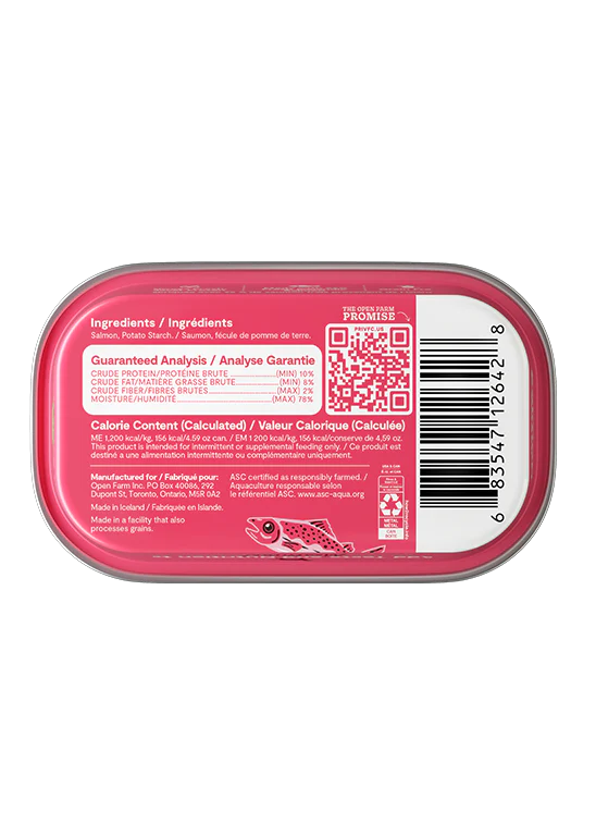 Open Farm Silky Mousse Salmon Food Topper for Dogs