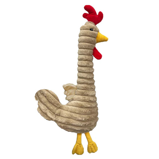 Petlou Farm Friends Rooster Plush Dog Toy 30 in