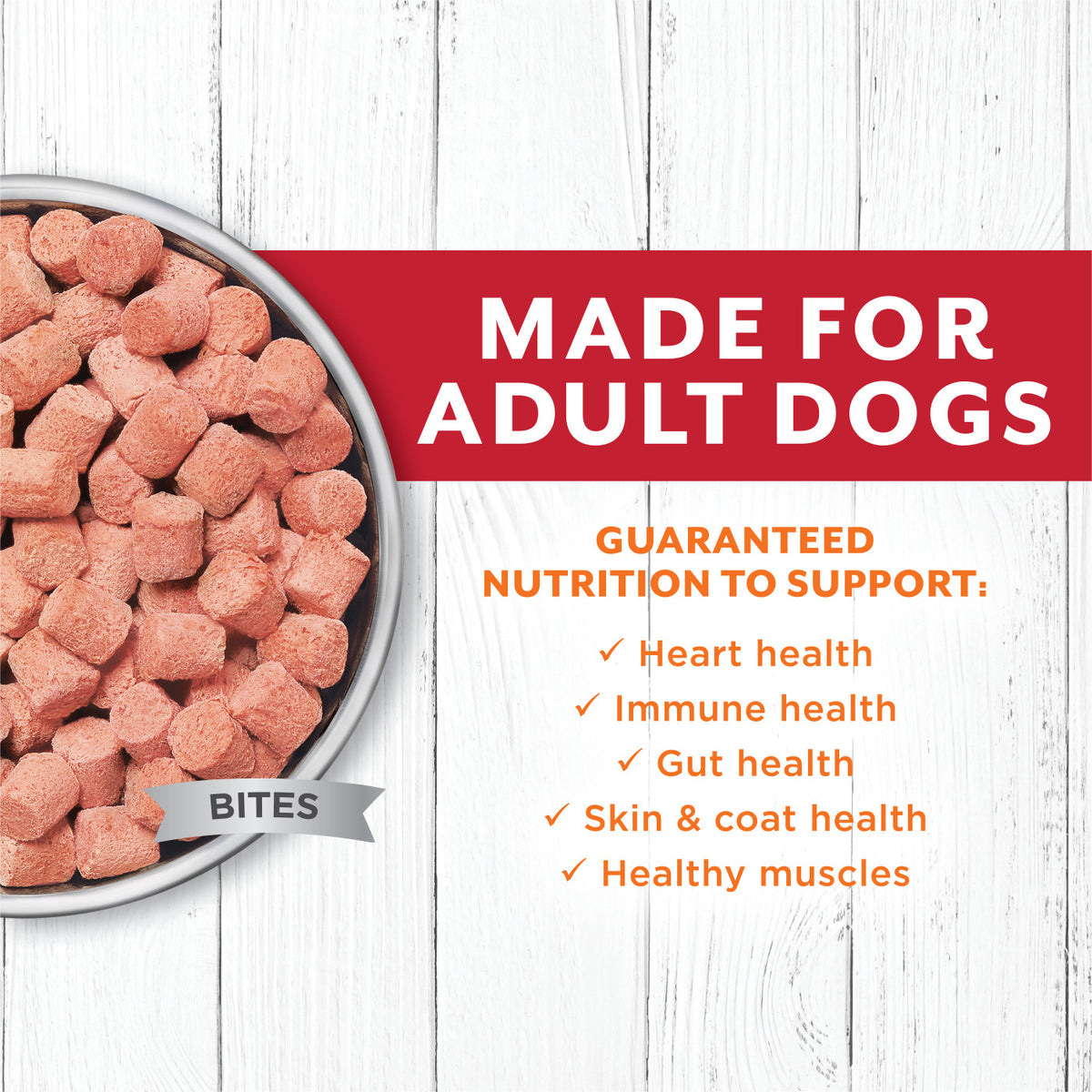 Instinct Raw Longevity Frozen Bites Grass-Fed Beef Recipe for Dogs 4 lb