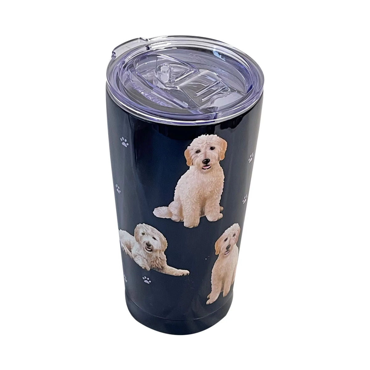 E & S Imports Serengeti Goldendoodle Stainless Steel, Vacuum Insulated Tumbler with Spill Proof Lid 20 oz