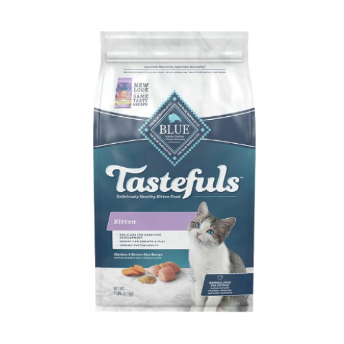 Blue Buffalo Healthy Growth Kitten Natural Chicken & Brown Rice Recipe Dry Cat Food 7 lb