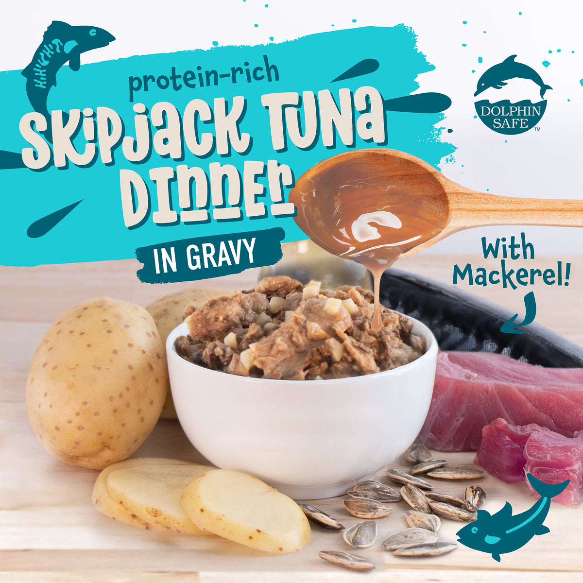 Earthborn Holistic Monterey Medley Skipjack Tuna & Grilled Mackerel Grain-Free Natural Canned Cat & Kitten Food