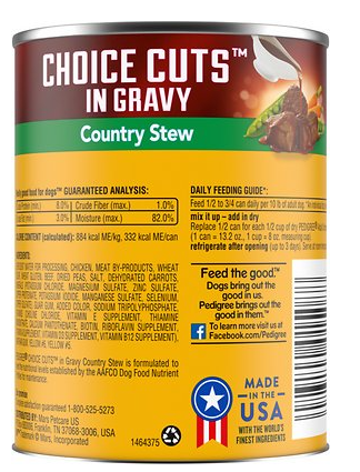 Pedigree Choice Cuts Country Stew In Gravy Canned Dog Food