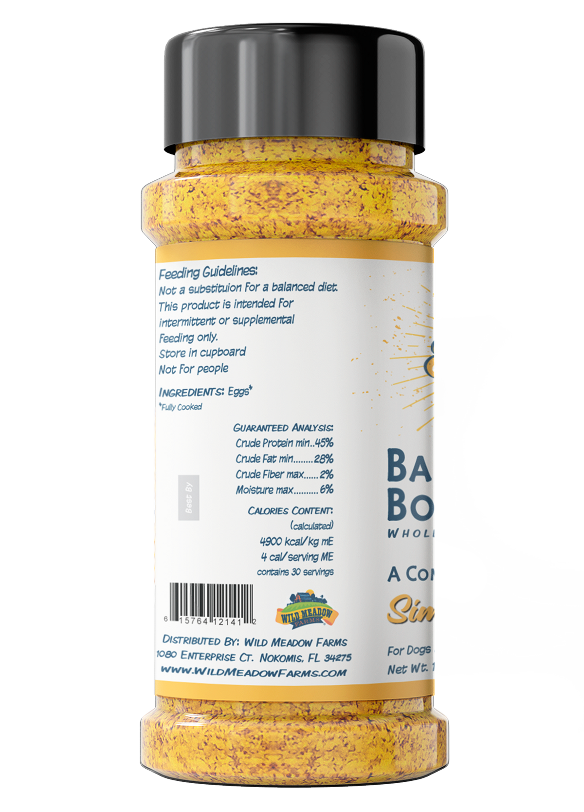 Magic Dust Balance Boosters Whole Meal Mixers Simply Eggs Recipe for Dogs & Cats 1 oz