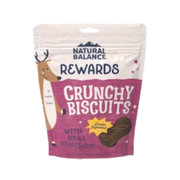 Natural Balance Rewards Limited Ingredient Crunchy Biscuits with Real Venison Dog Treats 14 oz