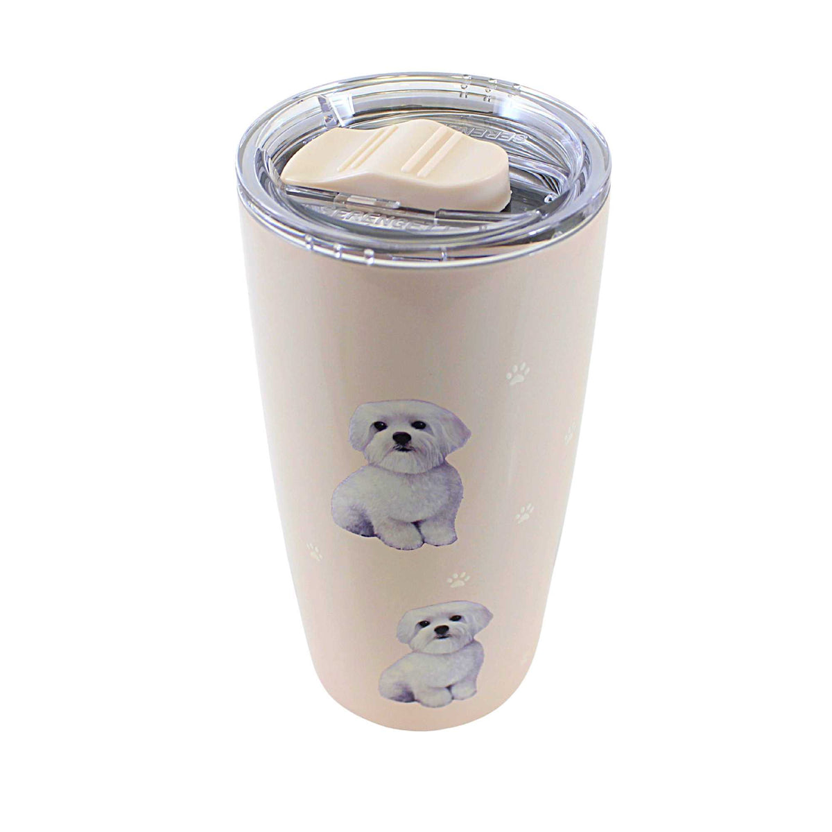 E & S Imports Serengeti Maltese Stainless Steel, Vacuum Insulated Tumbler with Spill Proof Lid 20 oz