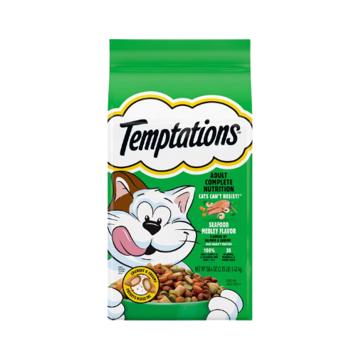 Whiskas Temptations Seafood Medley Flavor Adult Dry Cat Food