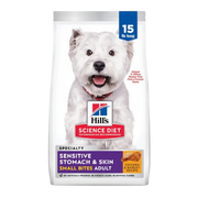 Hill's Science Diet Adult Sensitive Stomach & Sensitive Skin Small Bites Dry Dog Food 15 lb