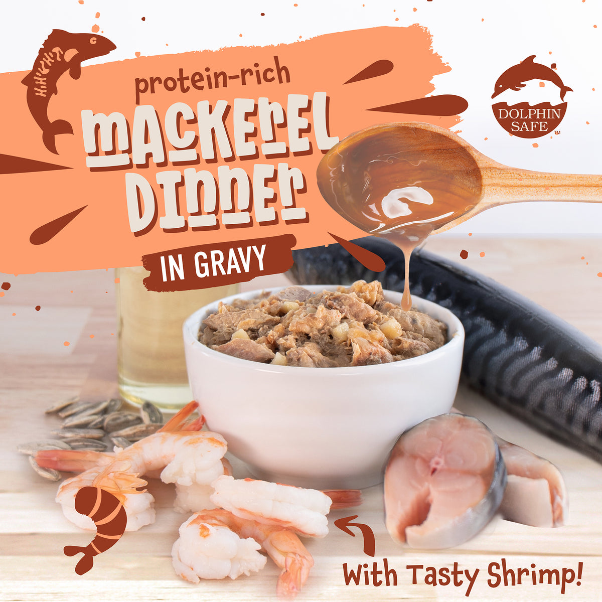Earthborn Holistic Catalina Catch Mackerel Dinner With Shrimp Grain-Free Natural Canned Cat & Kitten Food