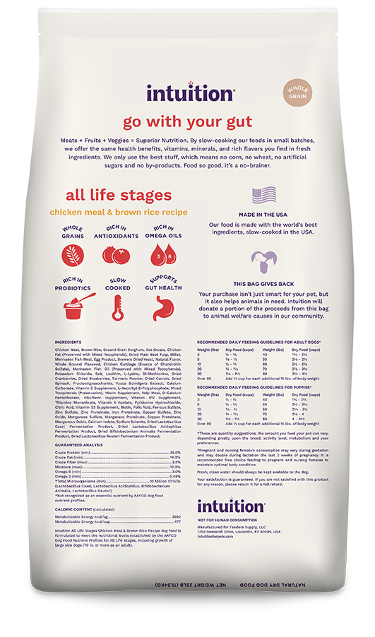Intuition All Life Stages Chicken Meal & Brown Rice Recipe Dry Dog Food