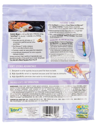 Tetra Pond Variety Blend Color & Vitality Enhancing Koi/Goldfish Food 1.32 lb