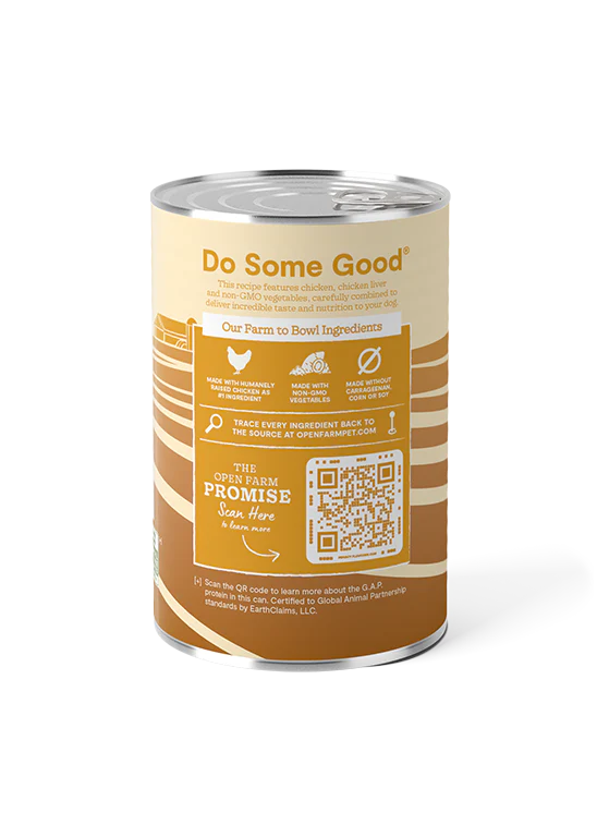 Open Farm Grain-Free Harvest Chicken Pate Recipe Canned Dog Food