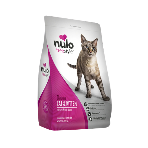 Nulo Freestyle Cat & Kitten Grain-Free Chicken & Cod Dry Cat Food 5 lb