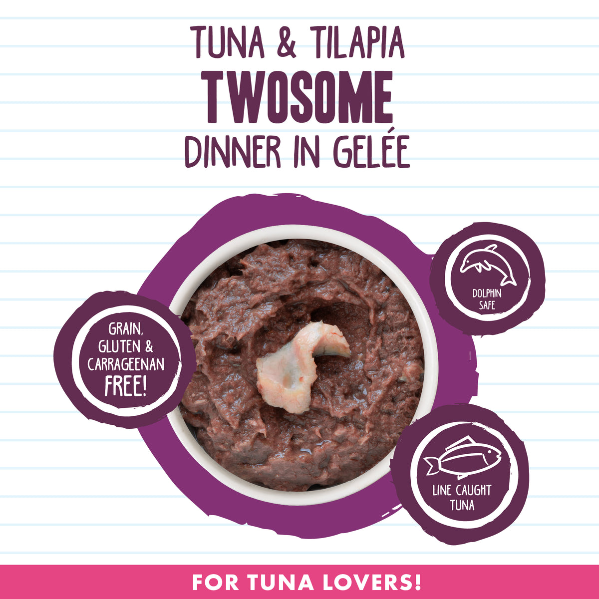 Weruva B.F.F. Tuna & Tilapia Twosome Dinner In Gelee Grain-Free Canned Cat Food