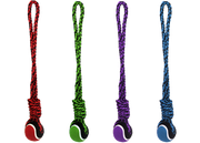 Incredipet Rope Tug with Tennis Ball, Assorted 19 in