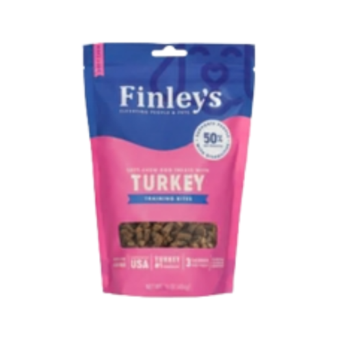 Finley's Turkey Recipe Soft Chew Dog Training Bites 16 oz
