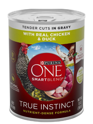 Purina ONE True Instinct with Real Chicken & Duck Tender Cuts in Gravy Canned Dog Food