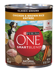Purina ONE SmartBlend Classic Ground Chicken & Brown Rice Entrée Adult Canned Dog Food