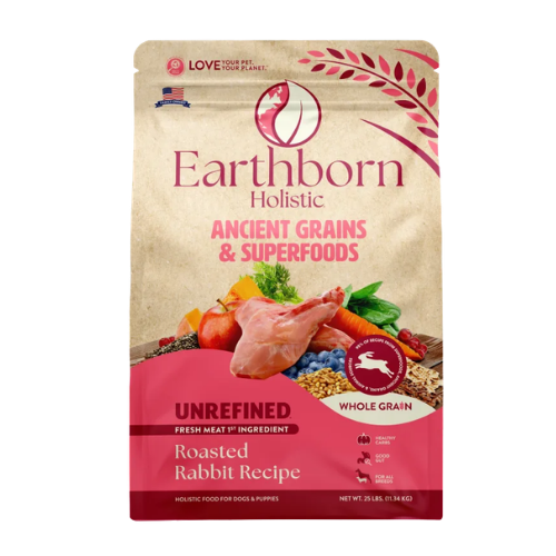 Earthborn Holistic Unrefined Roasted Rabbit with Ancient Grains & Superfoods Dry Dog Food