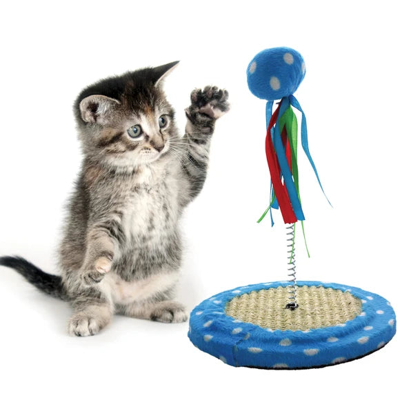Kole Imports Cat Punch Ball Toy with Scratch Base