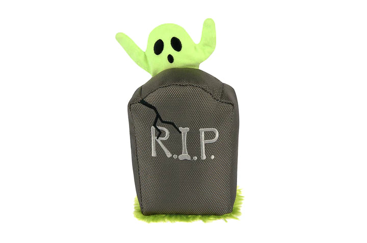 P.l.a.y. Halloween Howling Haunts Ghoulish Grave Plush Dog Toy