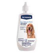 Petarmor Ear Mite & Tick Treatment for Dogs 3 oz