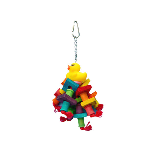 Incredipet Rubber Duck Monster Bird Toy, 9.5 x 2 in