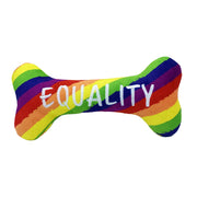 Huxley & Kent Pride Equality Bone Plush Dog Toy 12 in