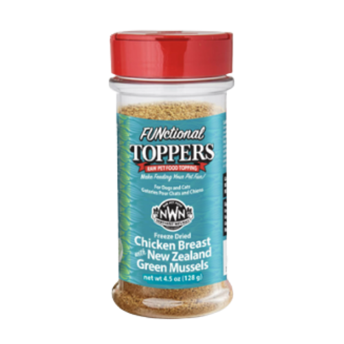 Northwest Naturals FUNctional Freeze-Dried Chicken Breast with New Zealand Green Mussels Pet Food Topper  3.5 oz