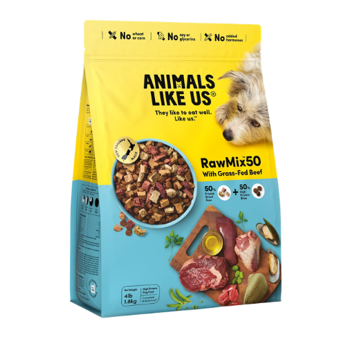 Animals Like Us RawMix50 with Freeze-Dried Grass-Fed Beef Dog Food