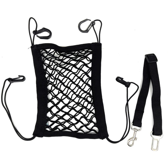 Kole Imports Auto Pet Seatbelt Leash with Net Divider