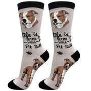 E & S Imports Life is Better With a Pit Bull Socks