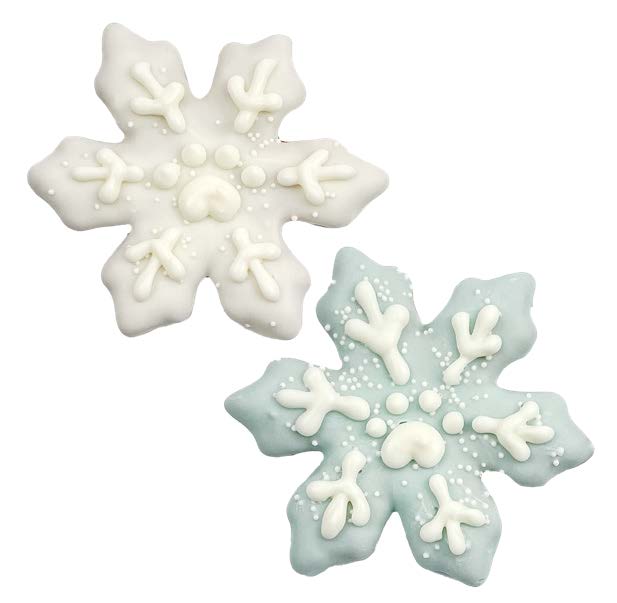 Bosco & Roxy Winter Snowflake Dog Cookie Treat, Assorted