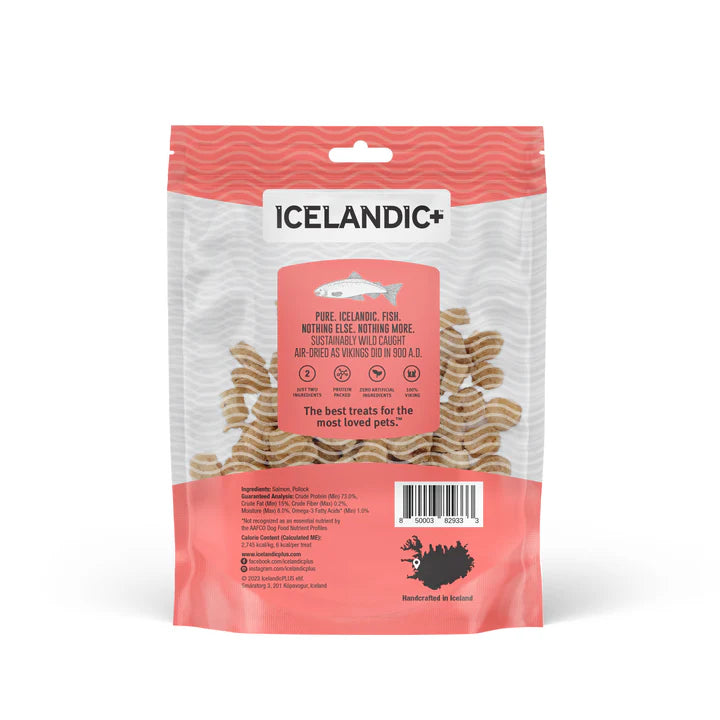 Icelandic+ Salmon Mini Fish Chips Dog Treats 2.5 oz