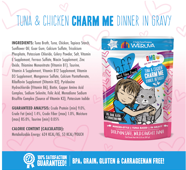 Weruva B.F.F. Oh My Gravy Charm Me Tuna & Chicken Dinner In Gravy Grain-Free Wet Cat Food