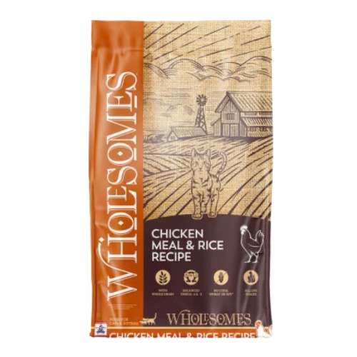 Wholesomes Chicken Meal & Rice Dry Cat Food 15 lb