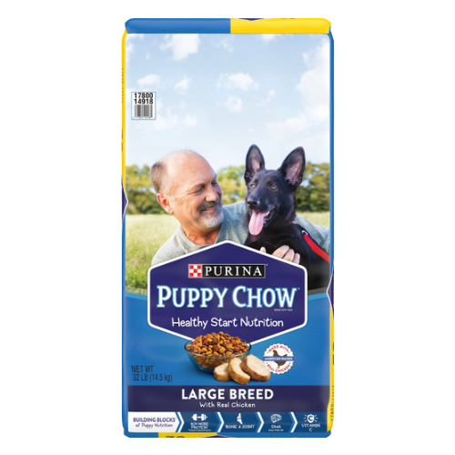 Purina Puppy Chow Large Breed Chicken Flavor Formula Dry Dog Food 30 lb