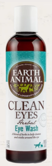 Earth Animal Clean Eyes Herbal Eye Wash for Dogs & Cats 4 oz