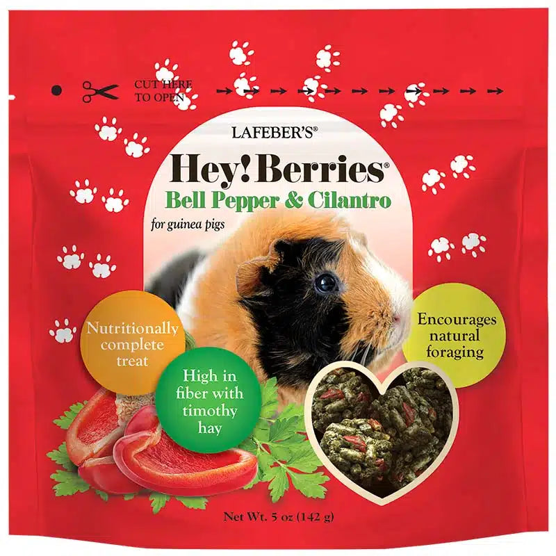 Lafeber's Hey! Berries Bell Pepper & Cilantro Treats for Guinea Pigs 5 oz