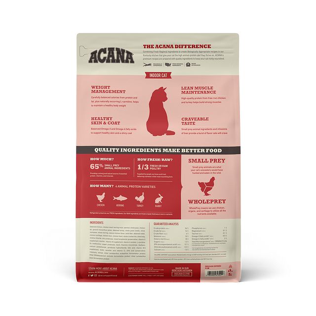Acana Indoor Entree Adult Dry Cat Food