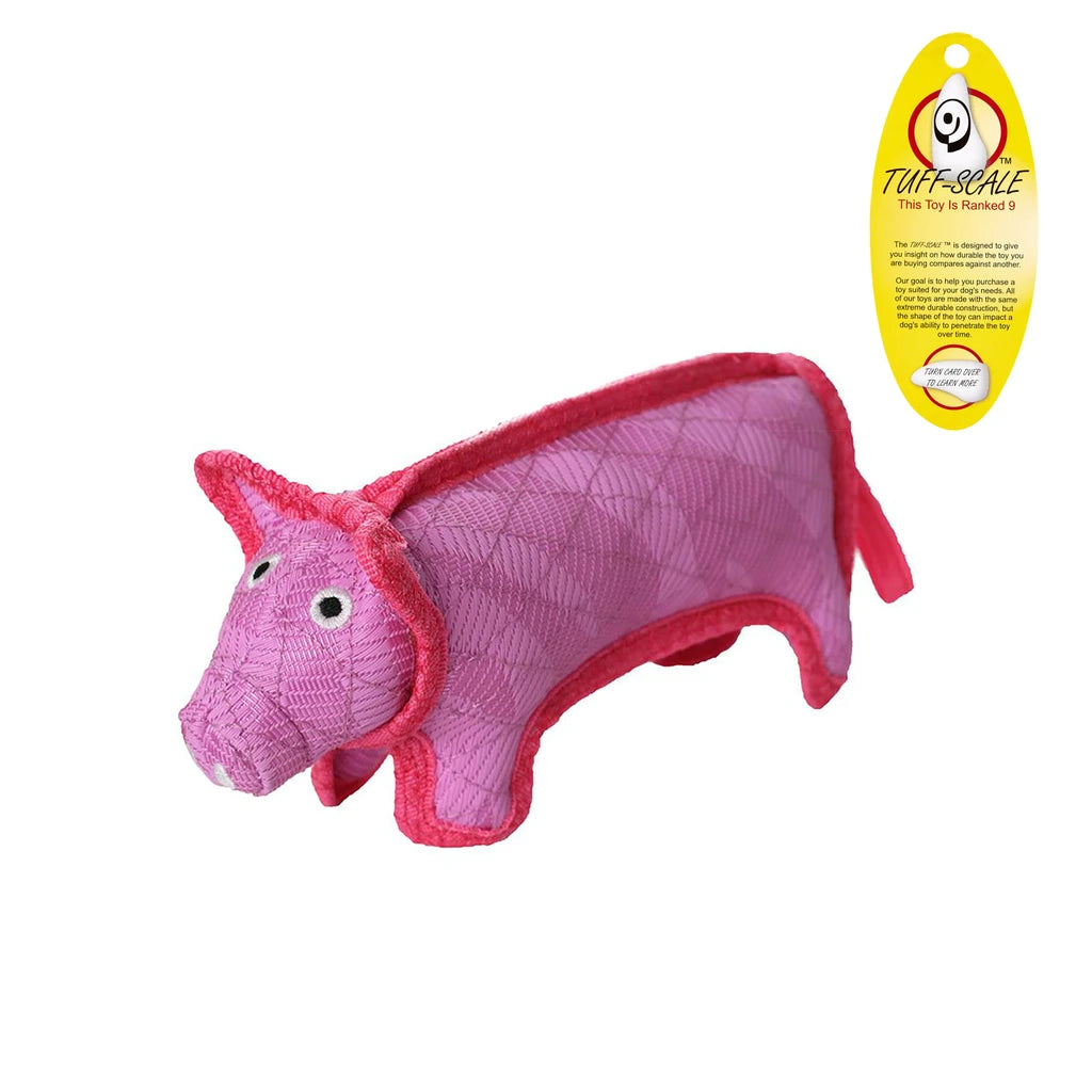 Tuffy's Duraforce Flexible Material Pig Shaped Dog Toy